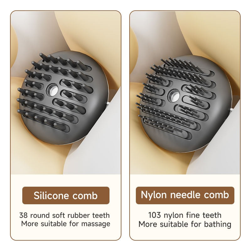 PC01 |3 in 1 Electric Anti-splashing Cat Brush With Steam Spray for Massage Pet Grooming Comb Hair Removal