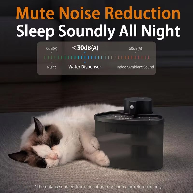PWF-01 |Cat Water Fountain With Sensor 2L Ultra-quiet Pet Automatic Filtering Wireless