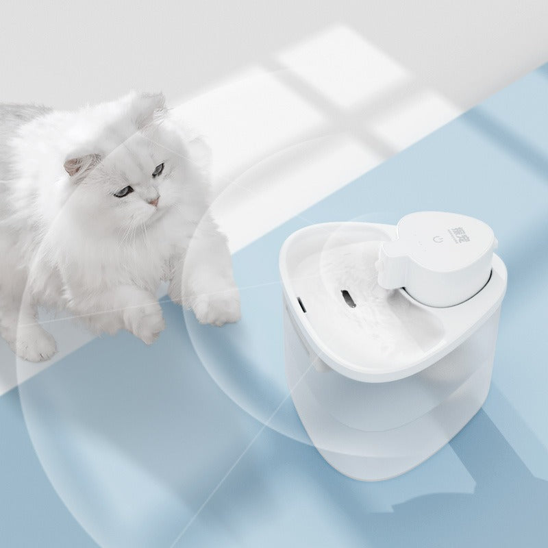 PWF-01 |Cat Water Fountain With Sensor 2L Ultra-quiet Pet Automatic Filtering Wireless